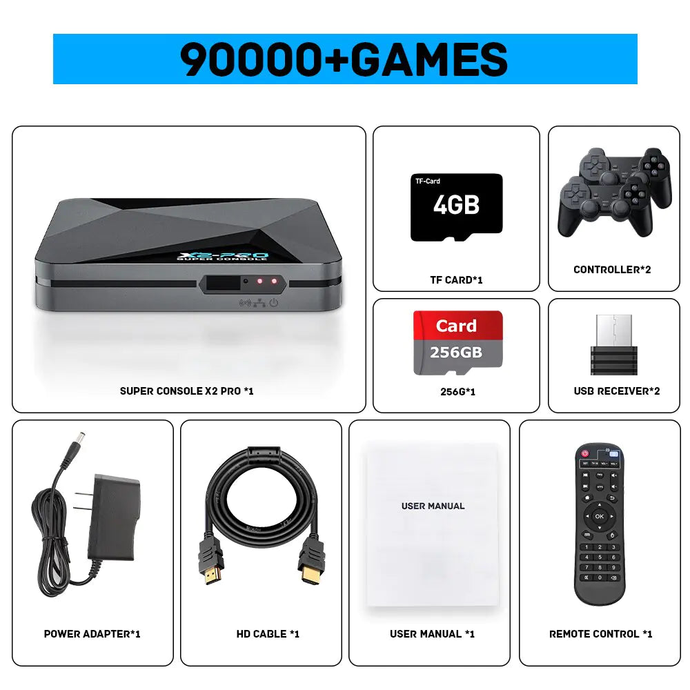 Super Console X2 Pro – 90,000+ Retro Games for Sega Saturn, Neo Geo, Arcade, and Dreamcast